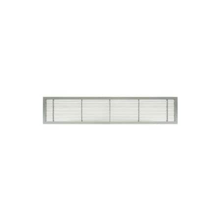 Giumenta-Architectural Grille AG10 Series 4in x 24in Solid Alum Fixed Bar Supply/Return Air Vent Grille, Brushed Satin 100042401